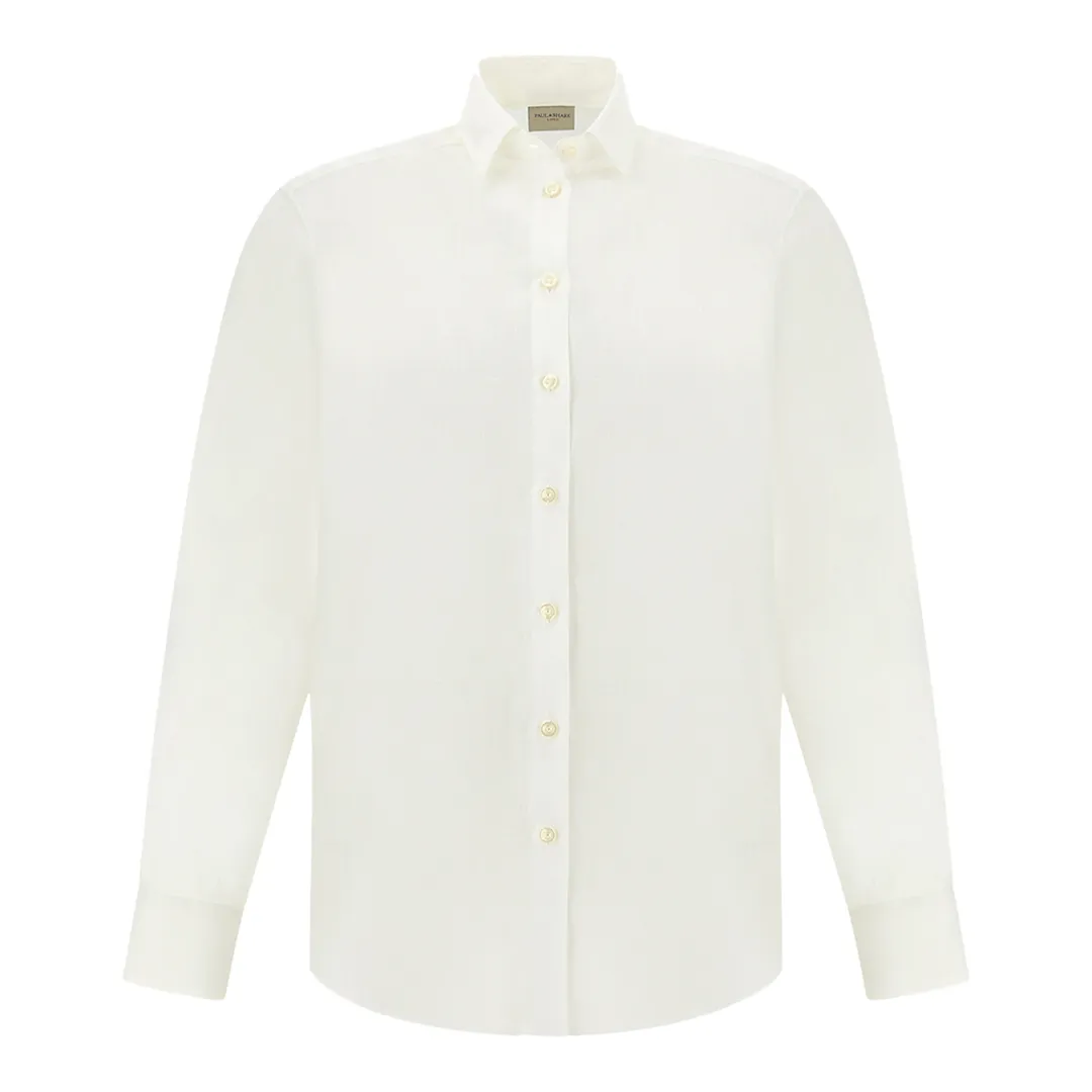 Shirt in Soffio linen, Woman, White, Size: 38 sold by Paul & Shark