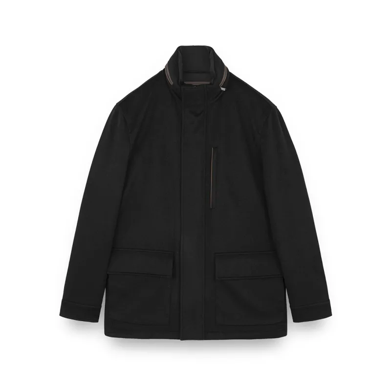 Car coat in cashmere, Man, Black, Size: XXL sold by Paul & Shark