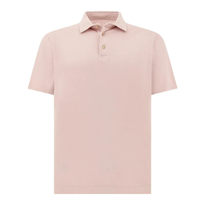 Polo shirt in garment‑dyed Suvin cotton, Man, Zephyr, Size: 3XL made by Paul & Shark