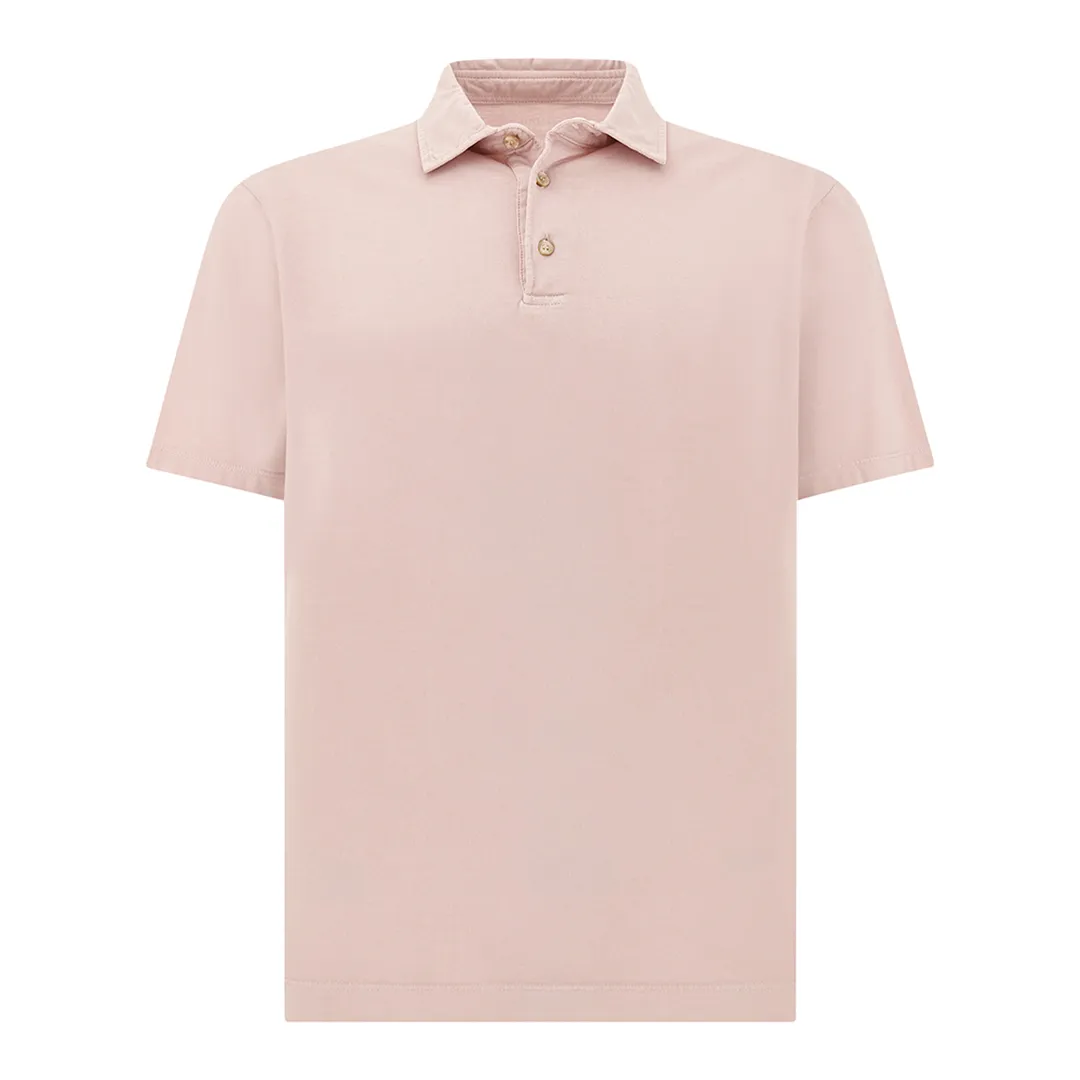 Polo shirt in garment‑dyed Suvin cotton, Man, Zephyr, Size: S sold by Paul & Shark