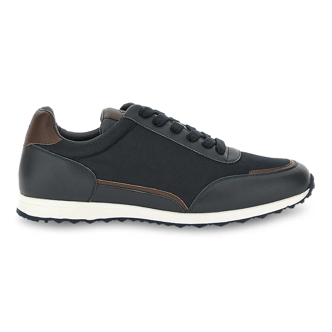 Sneakers in leather and nylon, Man, Dama Blue, Size: 45 sold by Paul & Shark