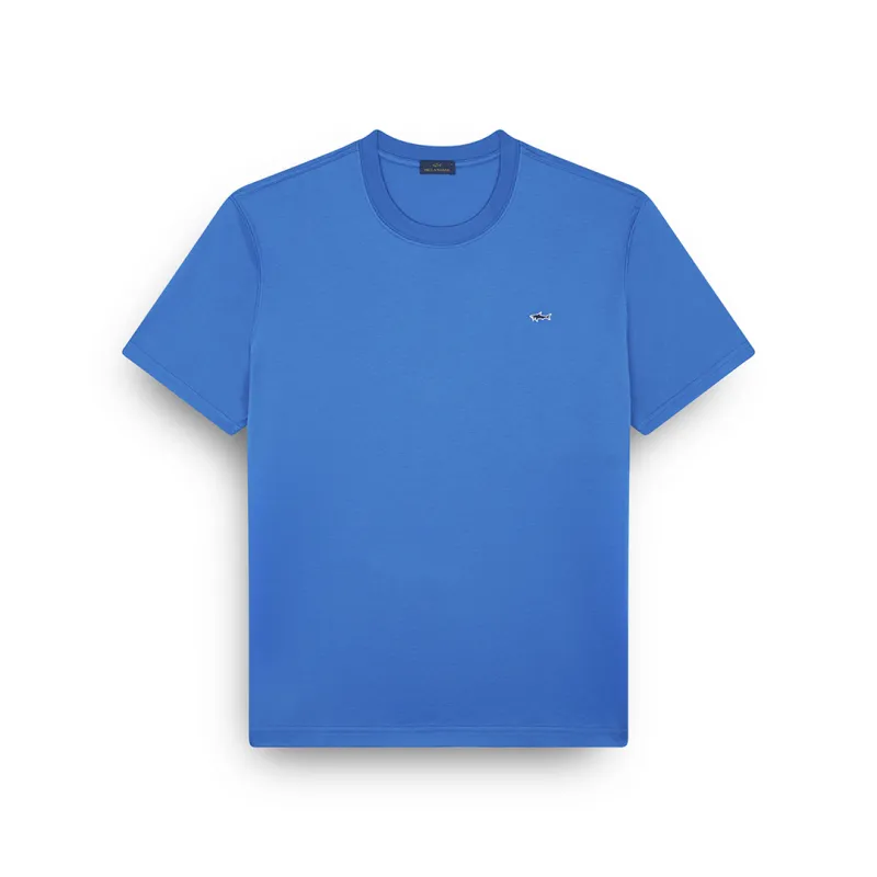 Cotton jersey T-shirt, Man, Directoire Blue, Size: 4XL made by Paul & Shark