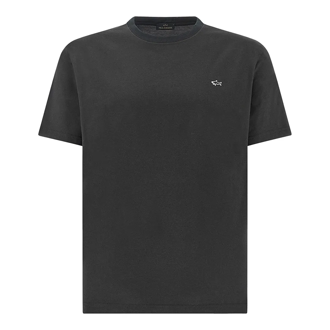 Cotton jersey T-shirt, Man, Black, Size: XS sold by Paul & Shark
