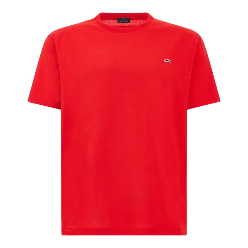Cotton jersey T-shirt, Man, Red, Size: 4XL made by Paul & Shark