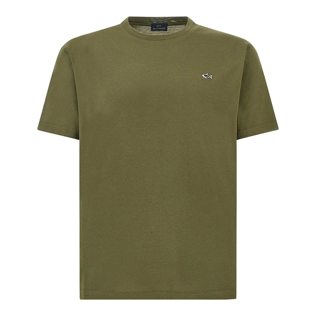 Cotton jersey T-shirt, Man, Army Green, Size: 3XL sold by Paul & Shark