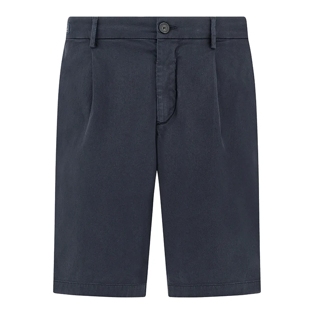 Stretch cotton Bermuda shorts with one dart, Man, Blue, Size: 44 sold by Paul & Shark