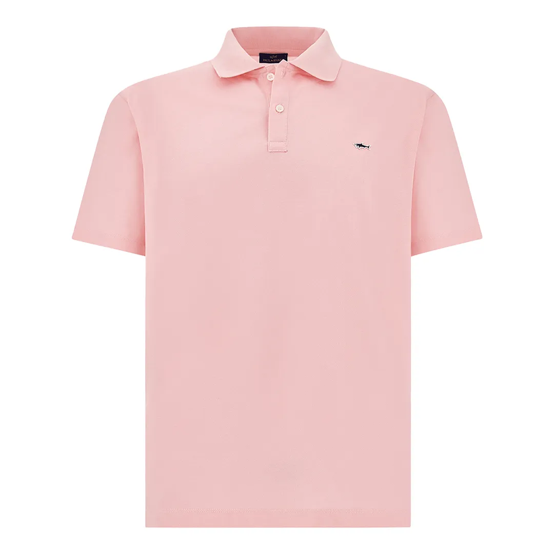 Double Piqué cotton polo, Man, Light Pink, Size: XL sold by Paul & Shark