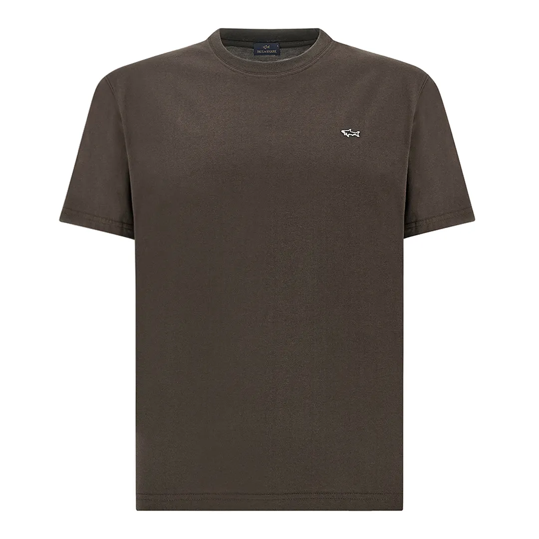 Cotton jersey T-shirt, Man, Brown, Size: L sold by Paul & Shark