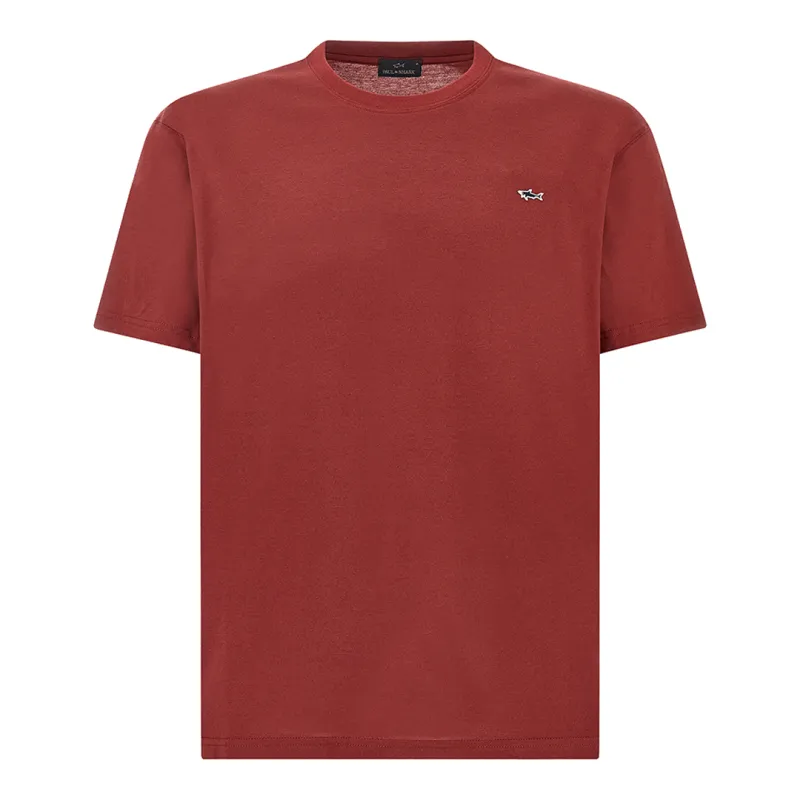 Cotton jersey T-shirt, Man, Ruby Wine, Size: XXL made by Paul & Shark
