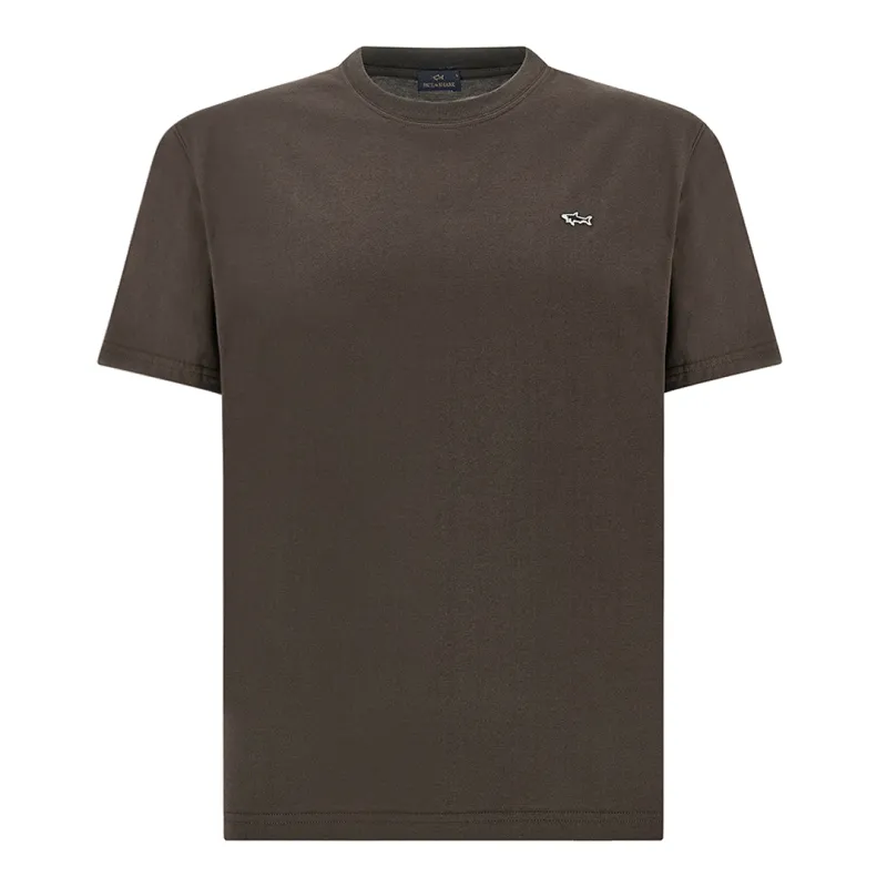 Cotton jersey T-shirt, Man, Brown, Size: S made by Paul & Shark