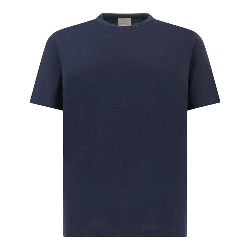 Cotton and cashmere T-Shirt, Man, Blue, Size: M made by Paul & Shark