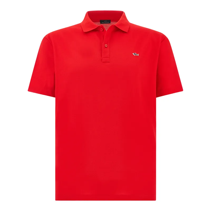Double Piqué cotton polo, Man, Red, Size: XXL made by Paul & Shark