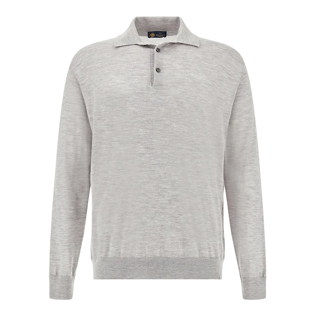 Cashmere and silk polo shirt, Man, Harbor Mist, Size: 4XL sold by Paul & Shark