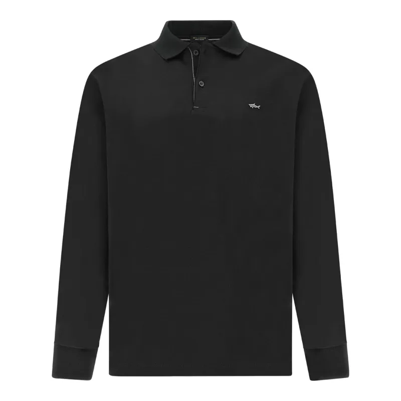Aqua Touch cotton polo shirt, Man, Black Beauty-ruthenium, Size: XL made by Paul & Shark