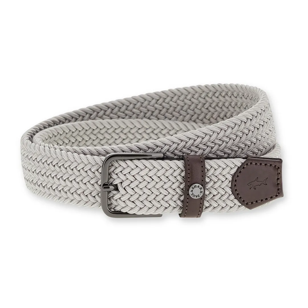 Leather trimmed elastic Belt, Man, Grey, Size: 110 sold by Paul & Shark