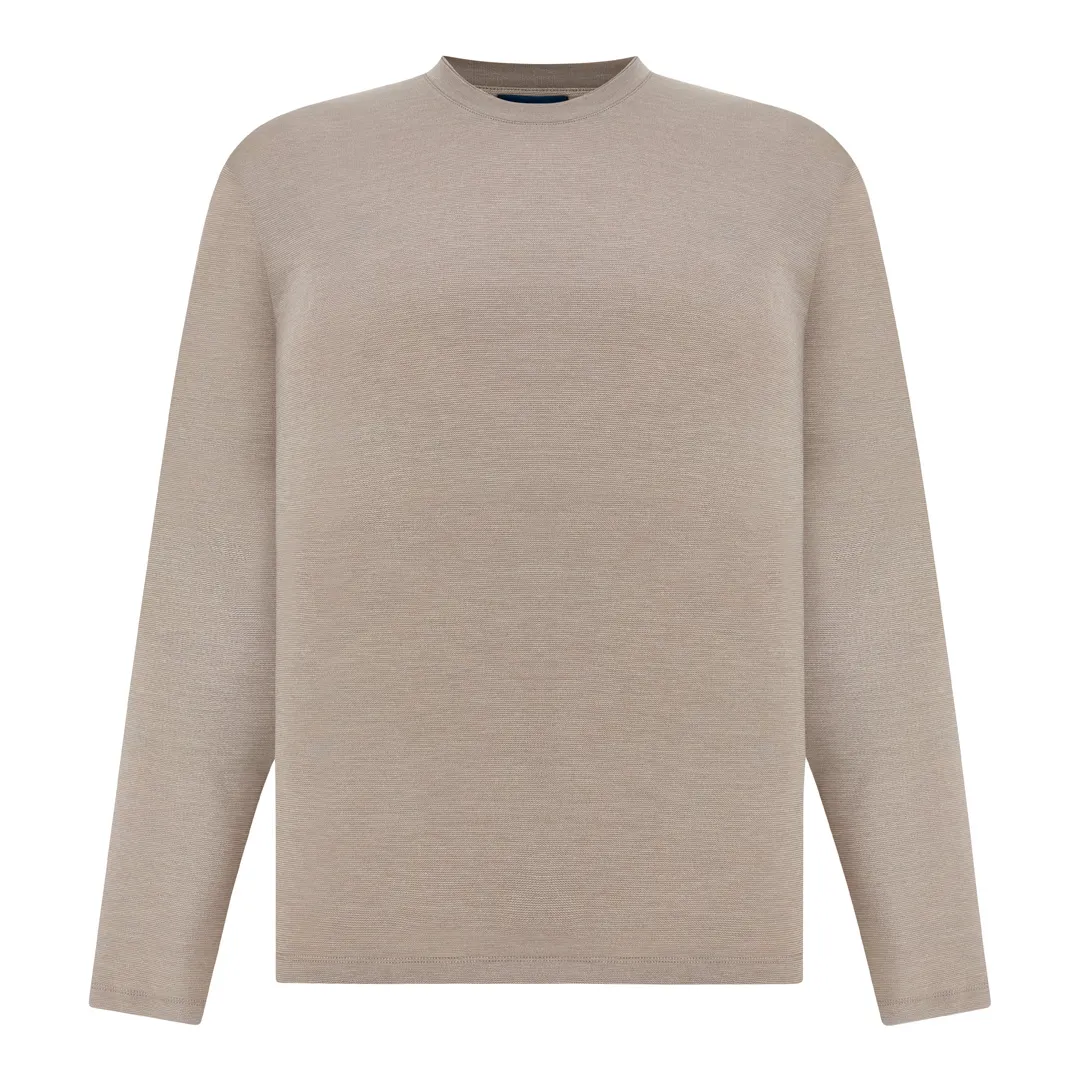 Fil-à-fil Cotton Blend T-Shirt, Man, Sahara Beige, Size: S sold by Paul & Shark