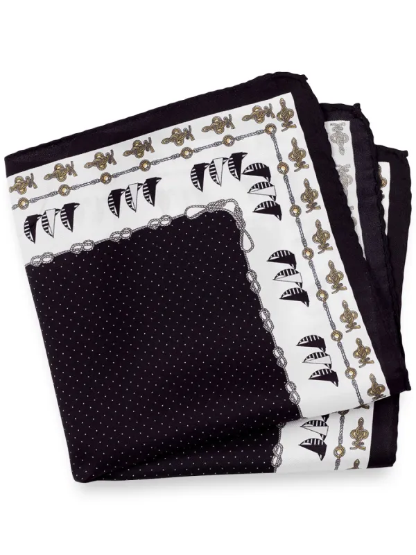 Sailboat Silk Pocket Square sold by Paul Fredrick