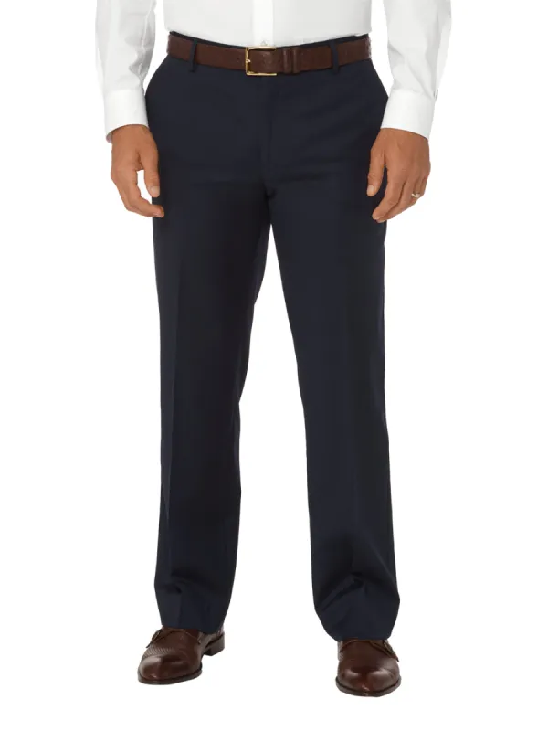 Tailored Fit Wool Gabardine Flat Front Pant | Clearance sold by Paul Fredrick