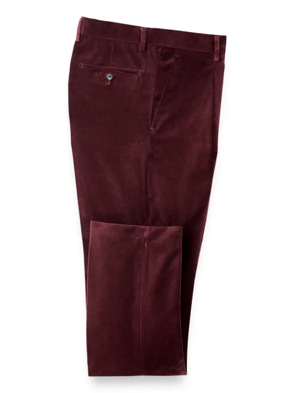 Cotton Velvet Single-pleat Suit Pants sold by Paul Fredrick