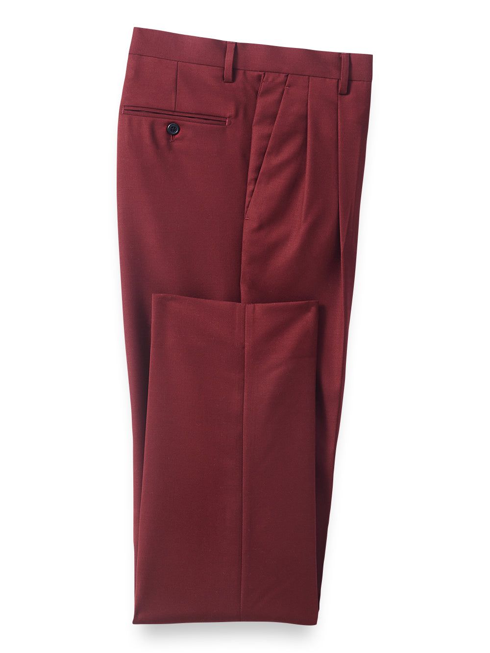 Wool Sharkskin Pleated Suit Pants sold by Paul Fredrick