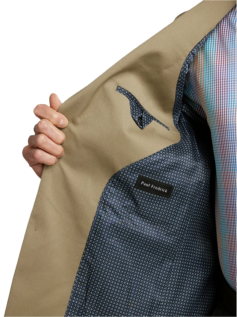 Travel Blazer - Tan sold by Paul Fredrick product image thumbnail 4