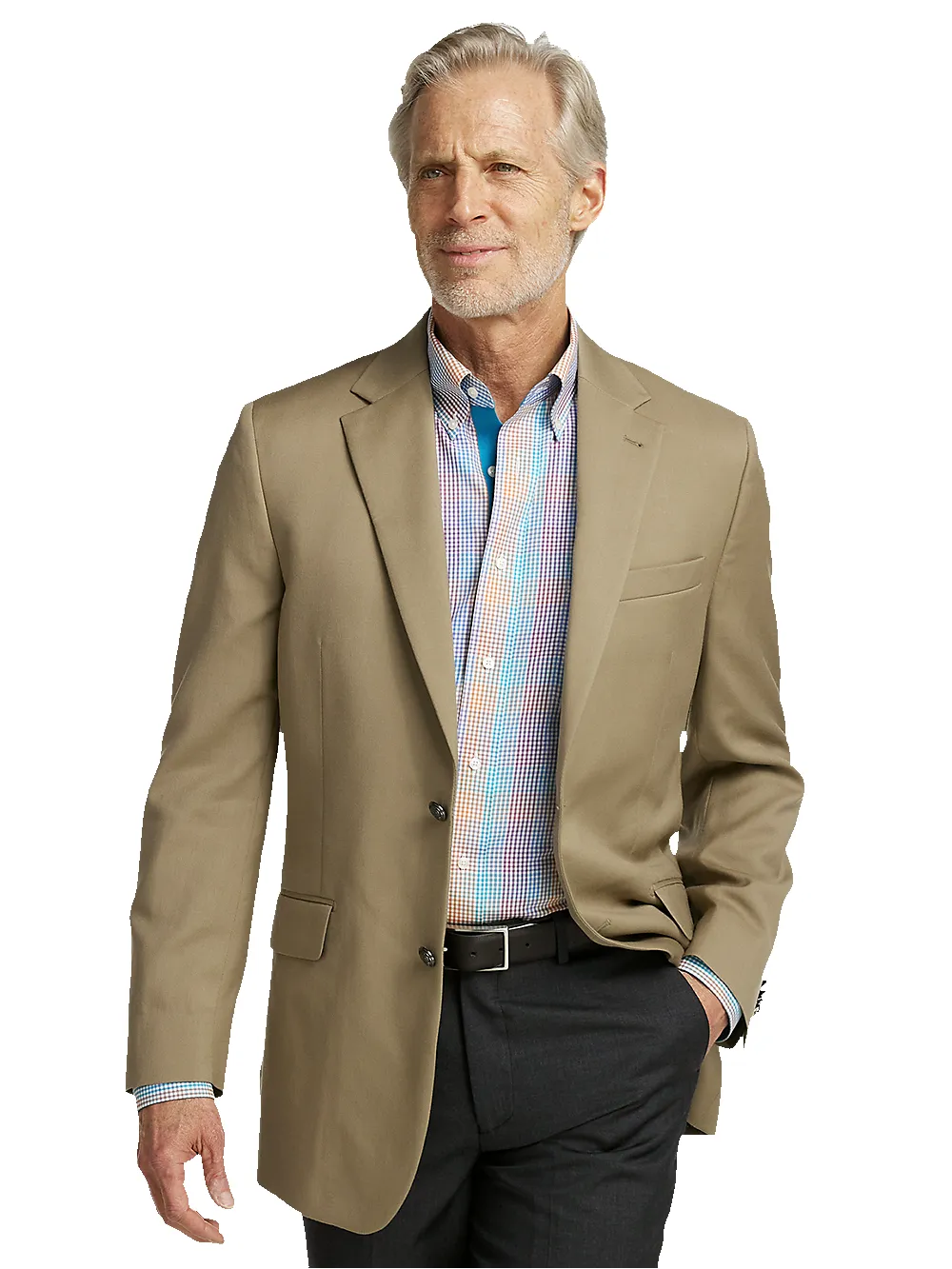 Travel Blazer - Tan sold by Paul Fredrick product image thumbnail 2