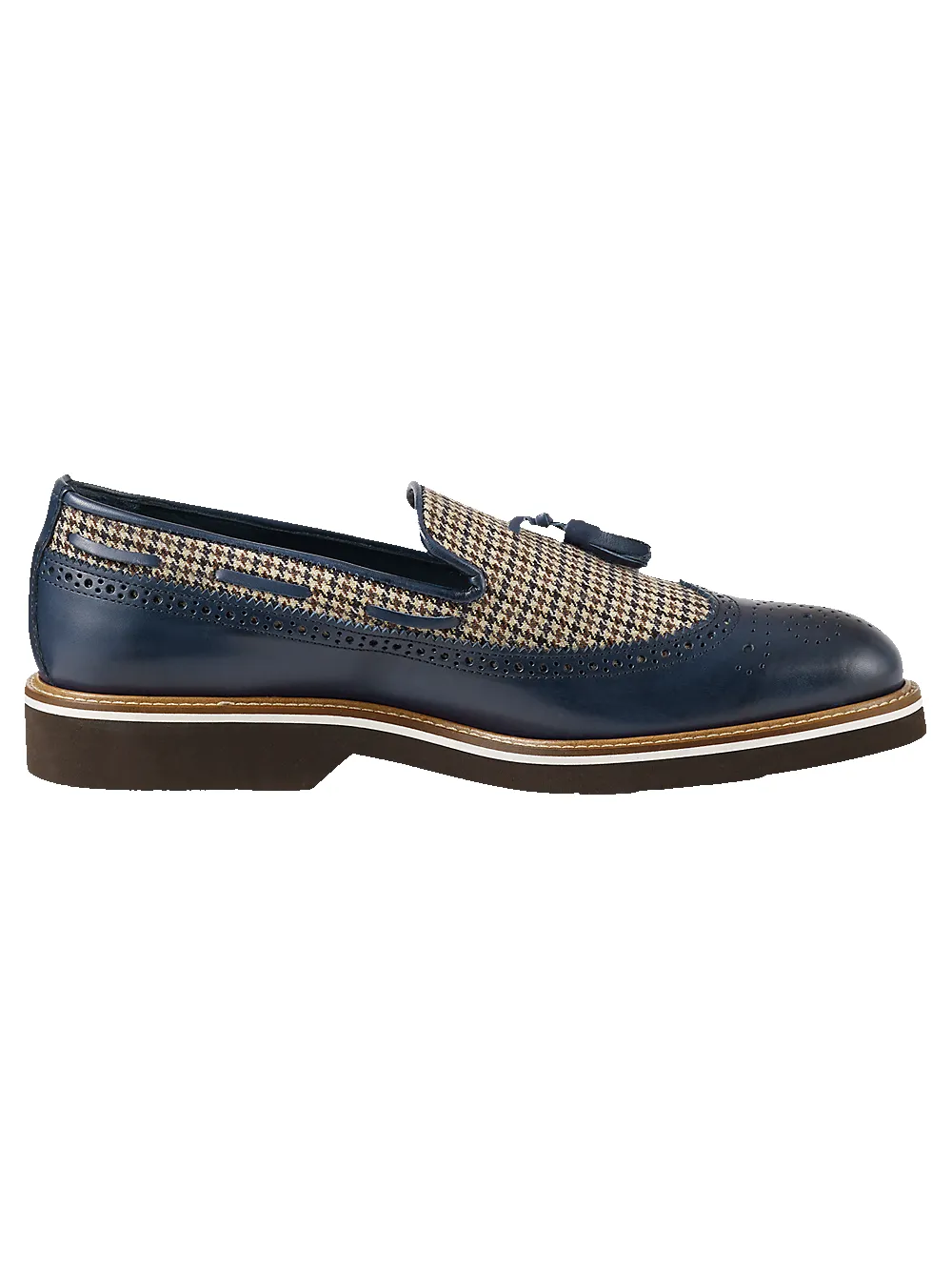 Hampden Tassel Loafer - Navy Multi sold by Paul Fredrick product image thumbnail 2
