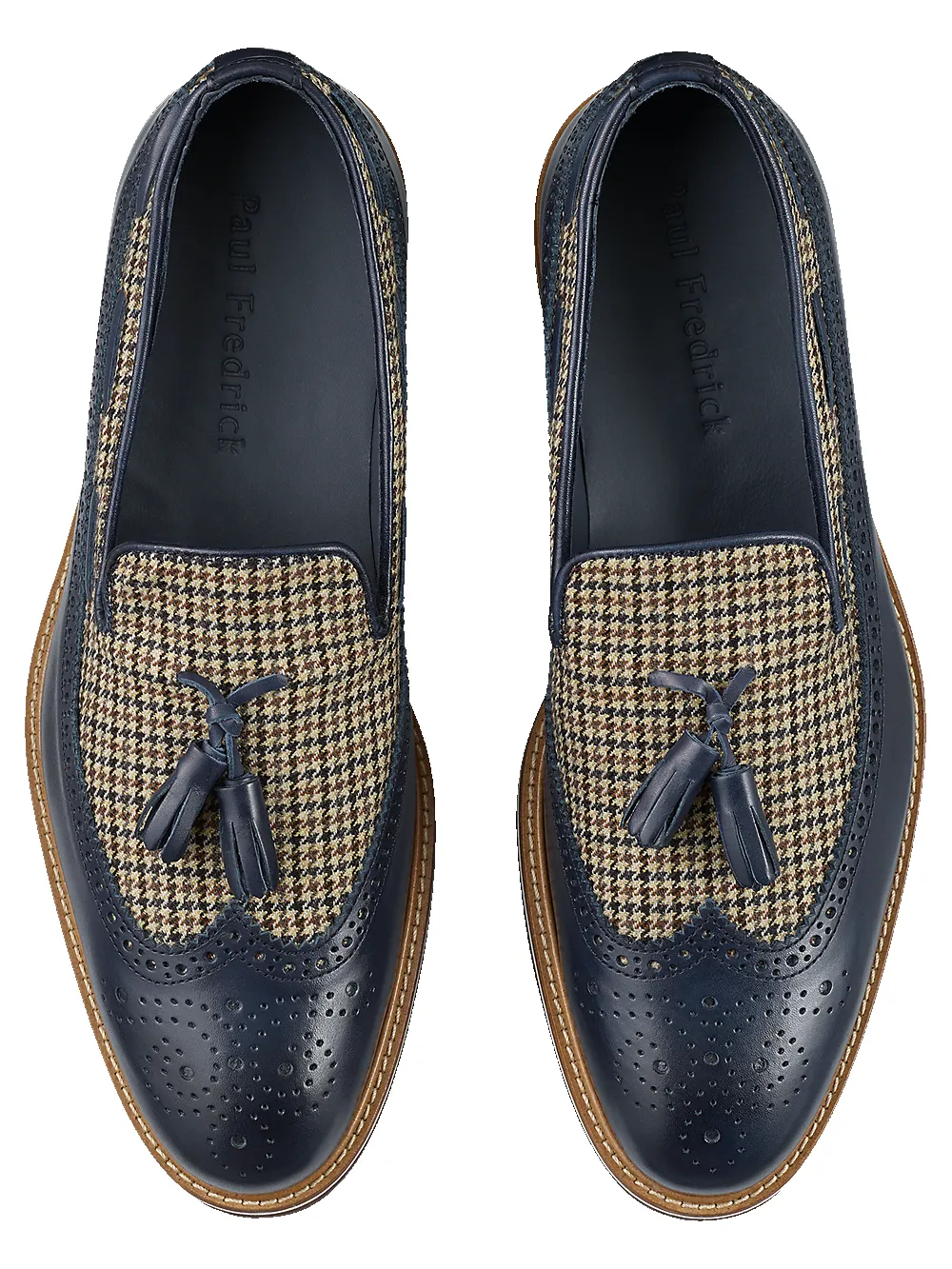 Hampden Tassel Loafer - Navy Multi sold by Paul Fredrick product image thumbnail 3