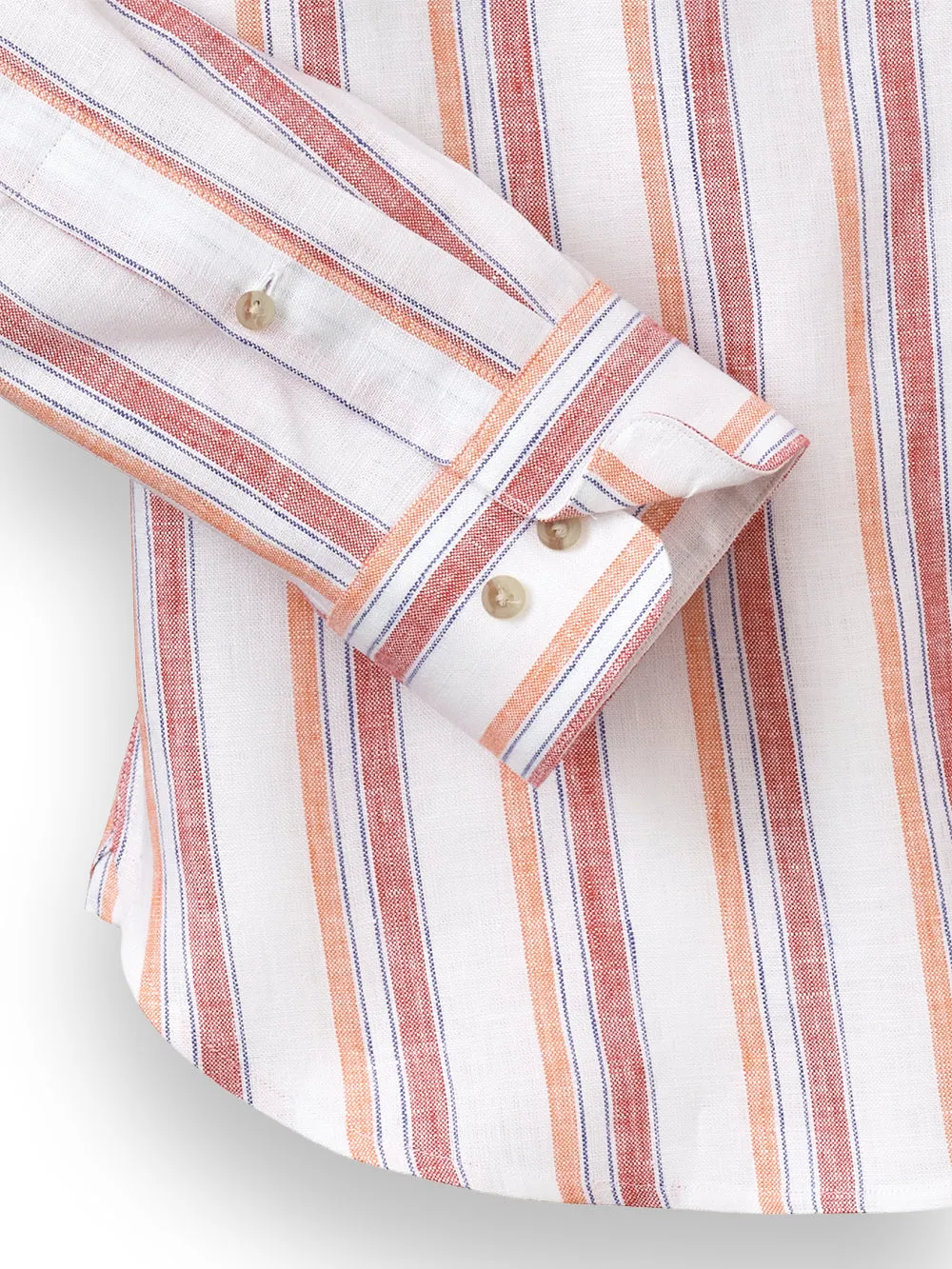 Linen Stripe Casual Shirt sold by Paul Fredrick product image thumbnail 3
