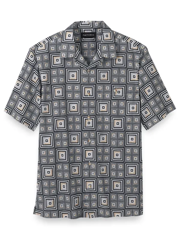 Cotton Geometric Casual Shirt sold by Paul Fredrick