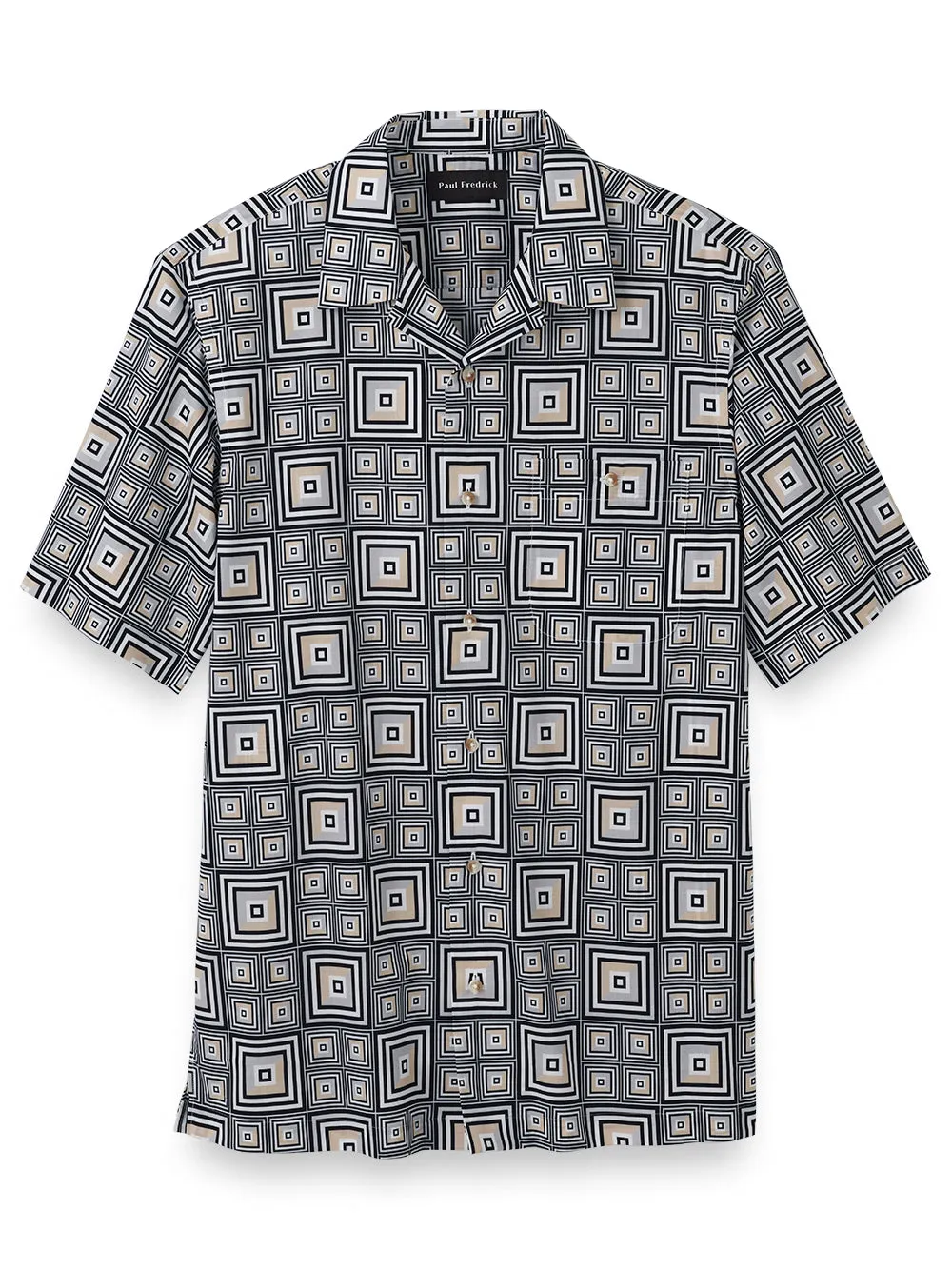 Cotton Geometric Casual Shirt sold by Paul Fredrick