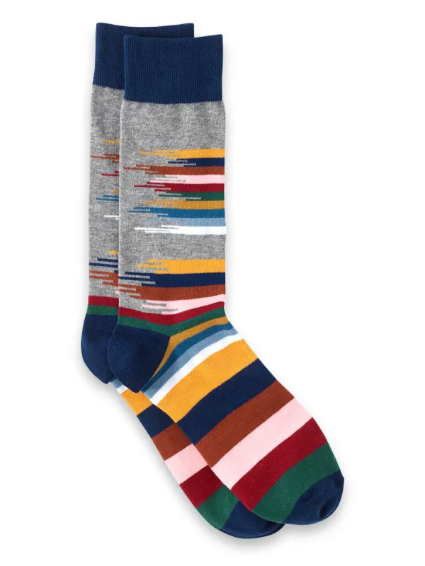 Brush Strokes Cotton Blend Sock sold by Paul Fredrick