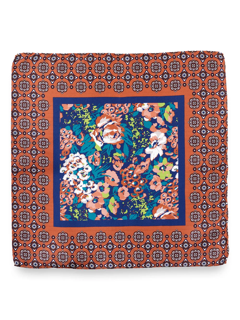 Medallion Silk Pocket Square sold by Paul Fredrick product image thumbnail 2