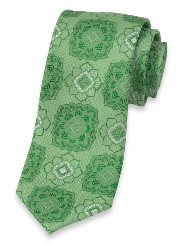 Medallion Woven Silk Tie sold by Paul Fredrick