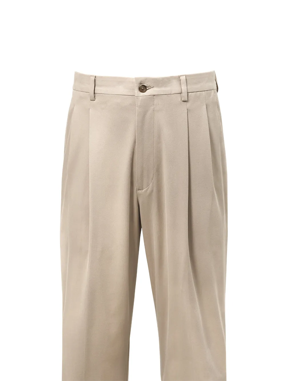 Classic Fit Cotton Stretch Twill Pants - Rose sold by Paul Fredrick product image thumbnail 2