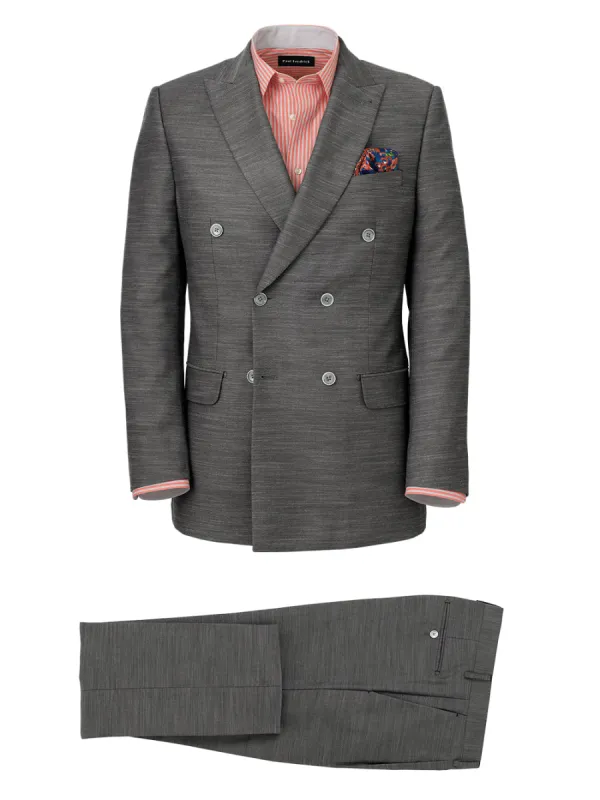 Performance Blend Double Breasted Peak Lapel Suit sold by Paul Fredrick