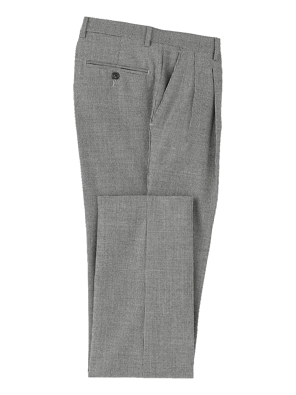 Wool Flannel Houndstooth Pants - Black sold by Paul Fredrick product image thumbnail 4