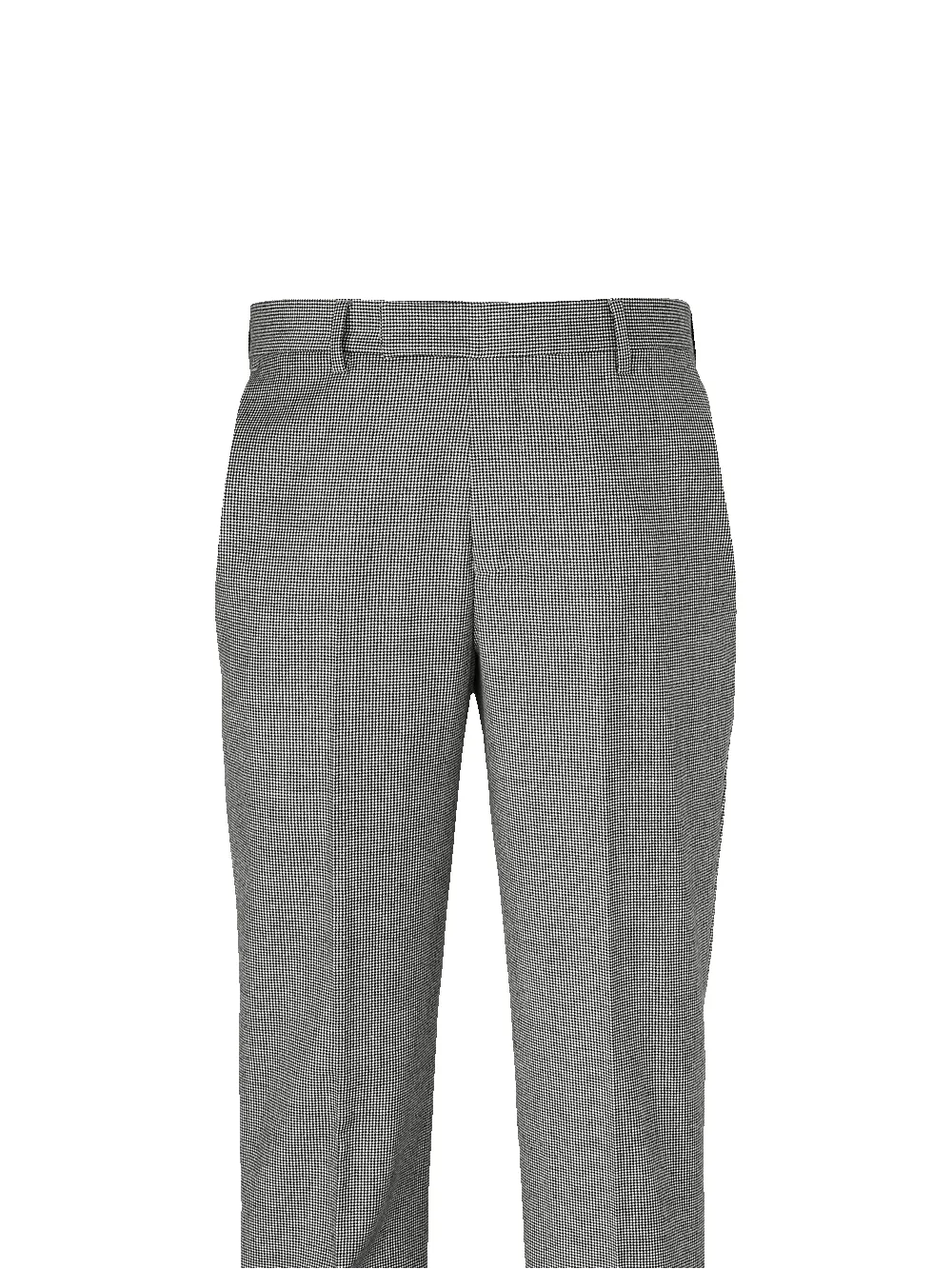 Wool Flannel Houndstooth Pants - Black sold by Paul Fredrick product image thumbnail 2