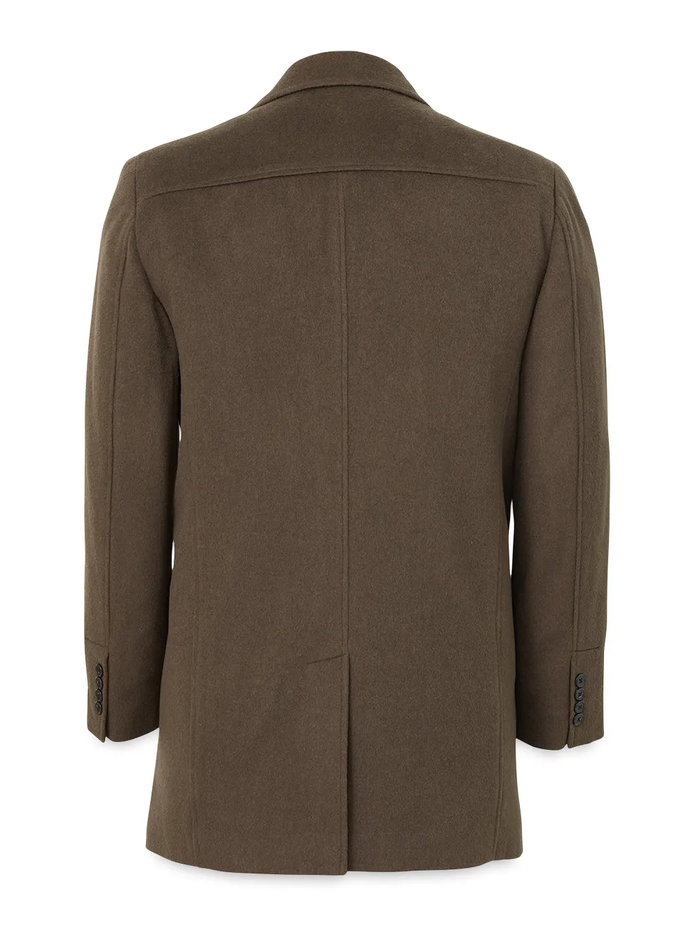 Wool Blend Topcoat - Olive sold by Paul Fredrick product image thumbnail 4