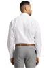 Non-Iron Cotton Solid Dress Shirt With Contrast Trim - White sold by Paul Fredrick