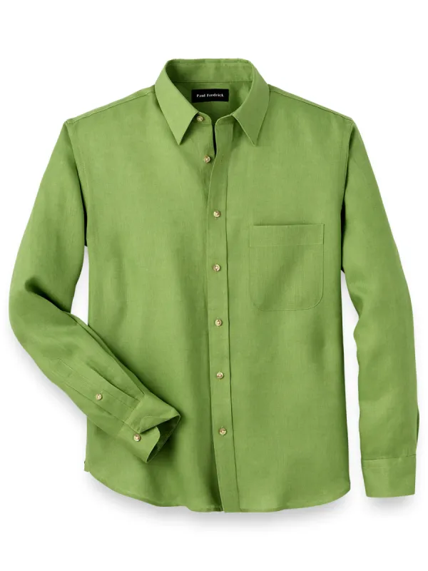 Linen Solid Casual Shirt sold by Paul Fredrick