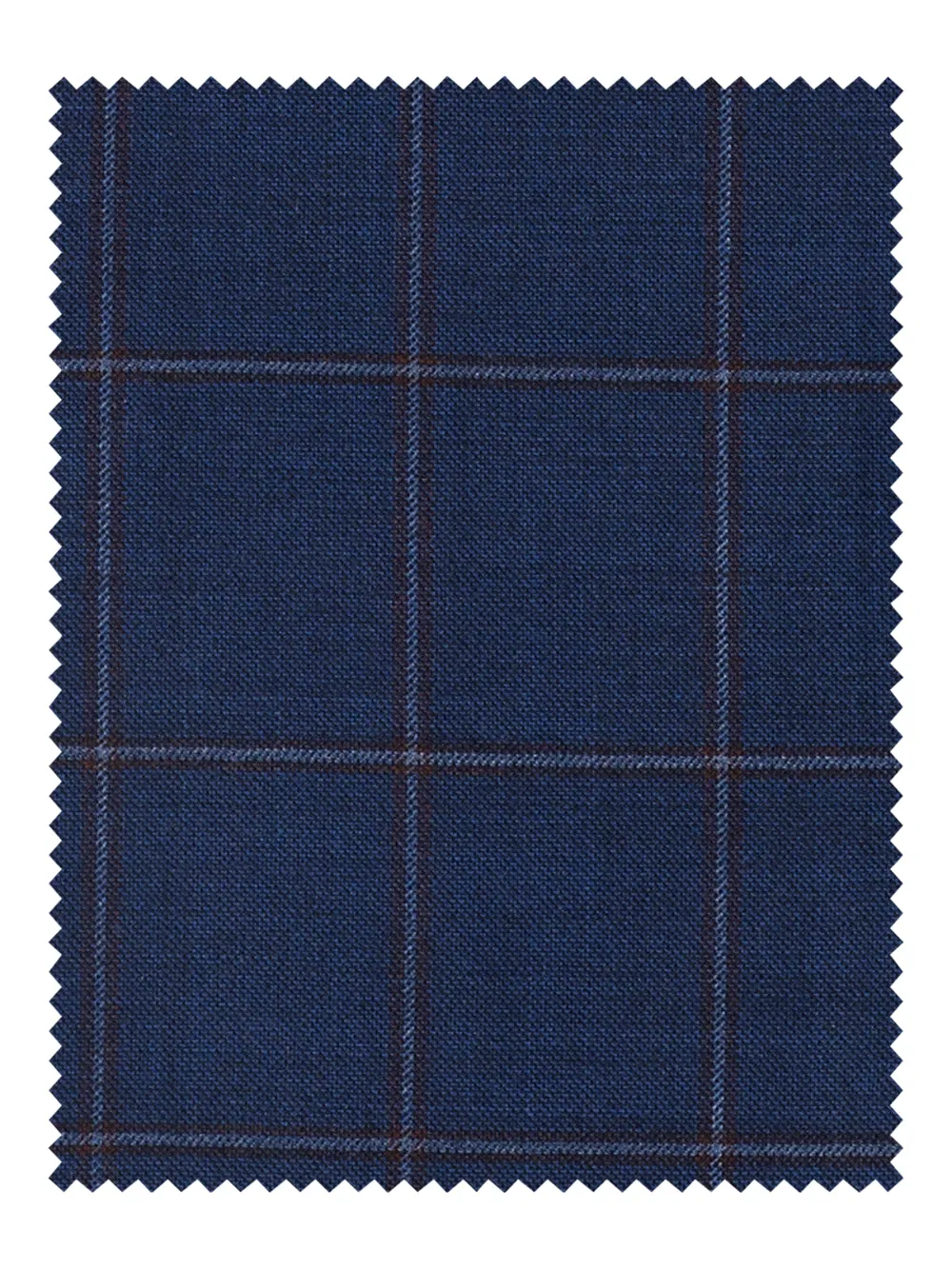 Wool Stretch Windowpane Single Pleat Suit Pants sold by Paul Fredrick product image thumbnail 3