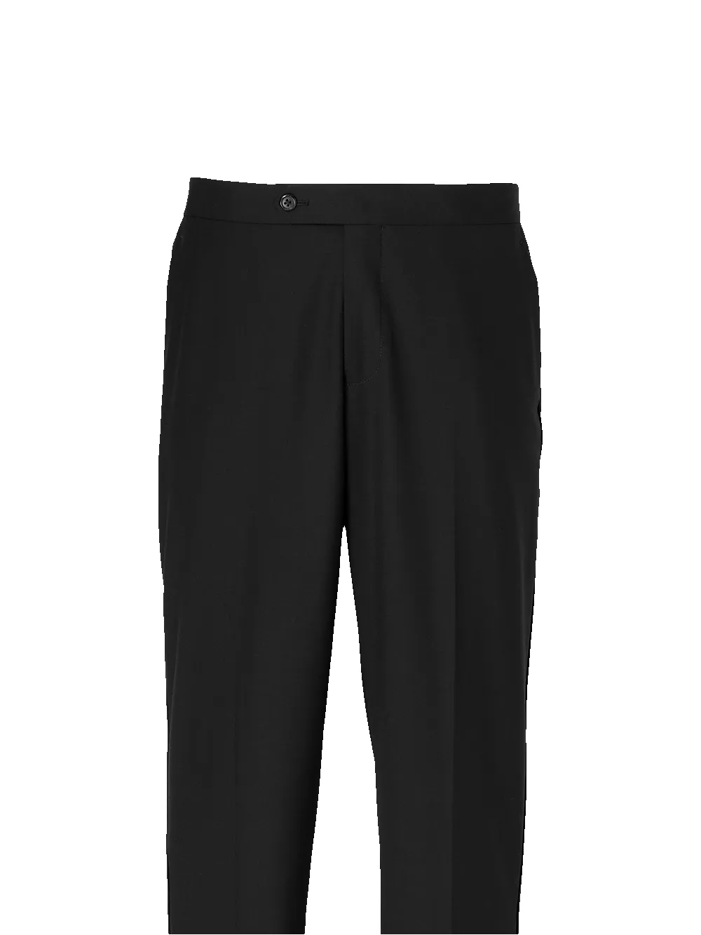 Wool Stretch Flat Front Tuxedo Pants - Black sold by Paul Fredrick product image thumbnail 2
