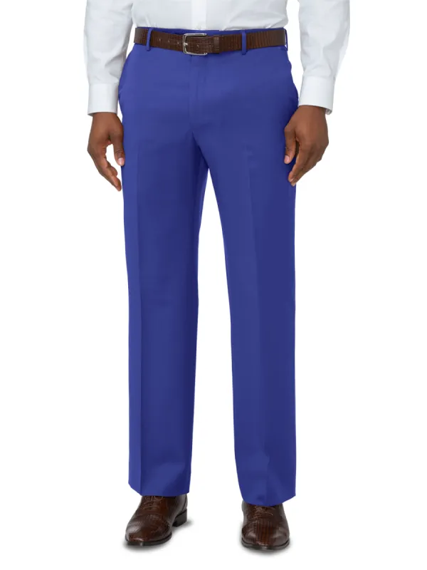 Classic Fit Wool Gabardine Pants - Indigo sold by Paul Fredrick