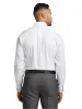 Comfort Stretch Non-Iron Solid Dress Shirt With Contrast Trim - White/grey sold by Paul Fredrick