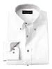 Comfort Stretch Non-Iron Solid Dress Shirt With Contrast Trim - White/grey sold by Paul Fredrick
