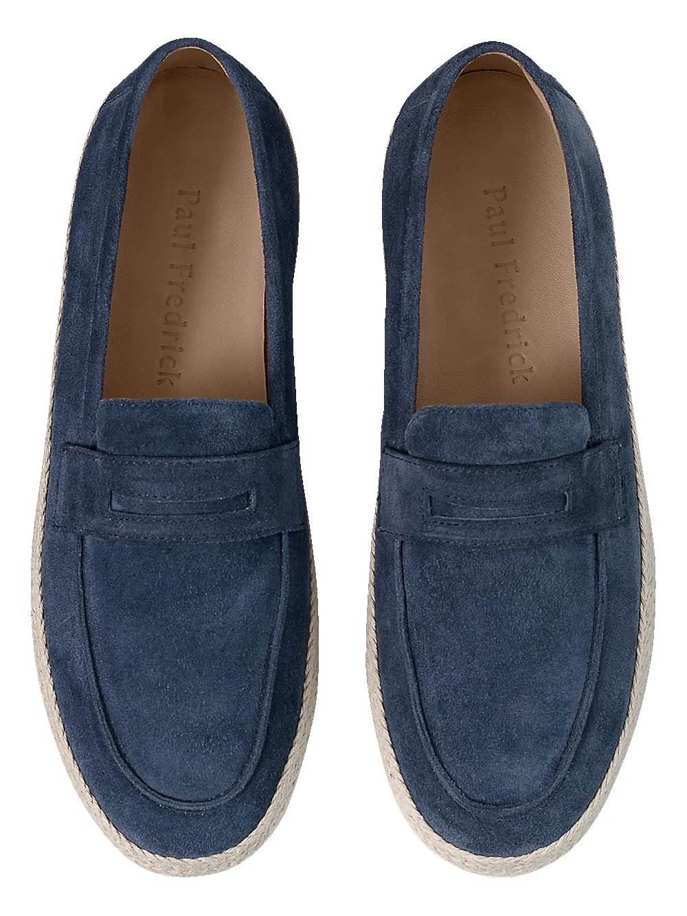 Lamar Penny Loafer - Blue sold by Paul Fredrick product image thumbnail 3