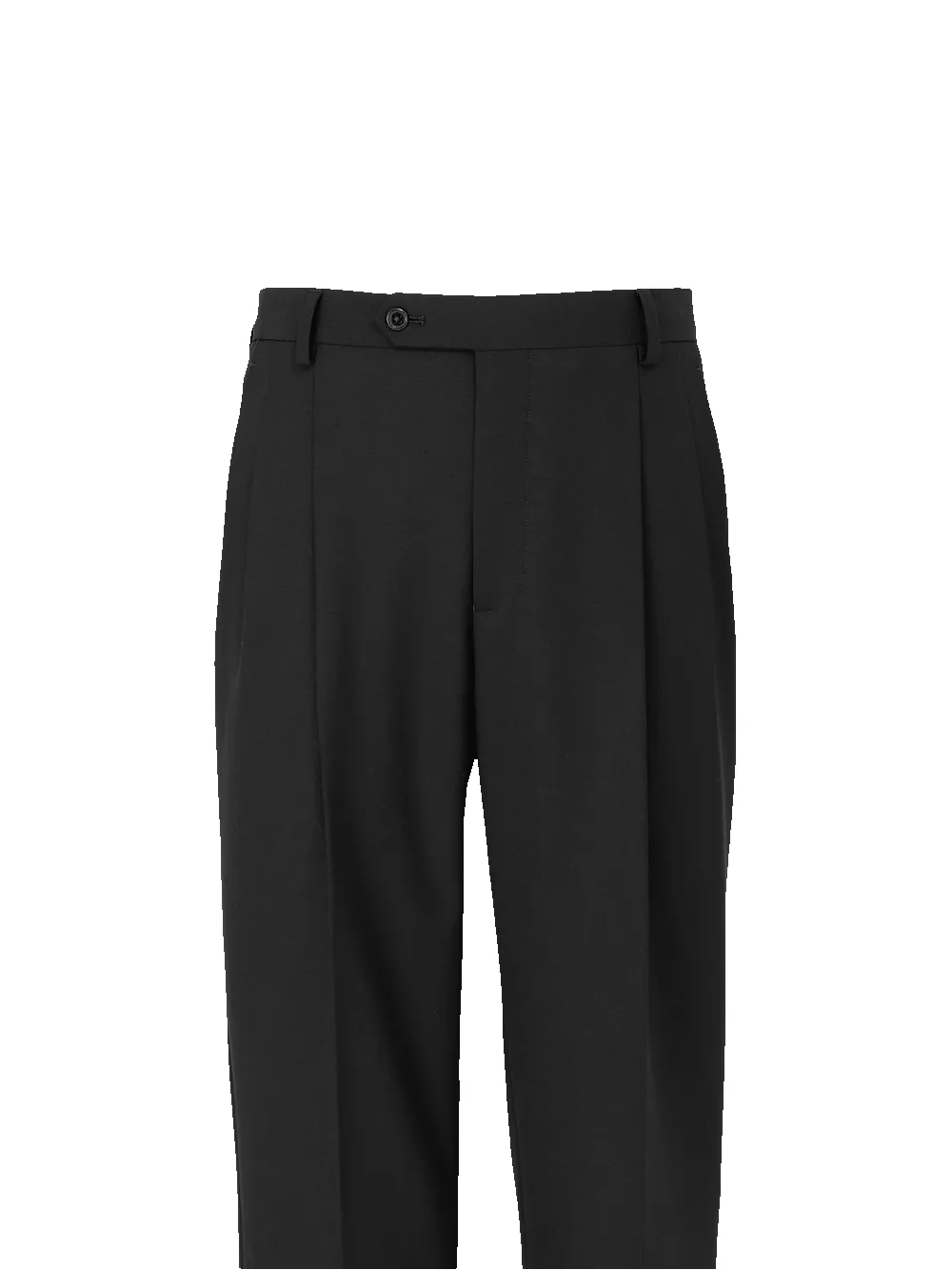 Wool Stretch Bengaline Suit Pants - Black sold by Paul Fredrick product image thumbnail 5