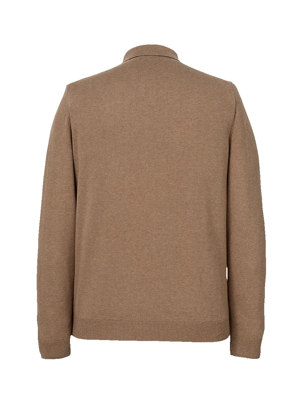 Cotton Button Front Polo - Camel sold by Paul Fredrick product image thumbnail 2