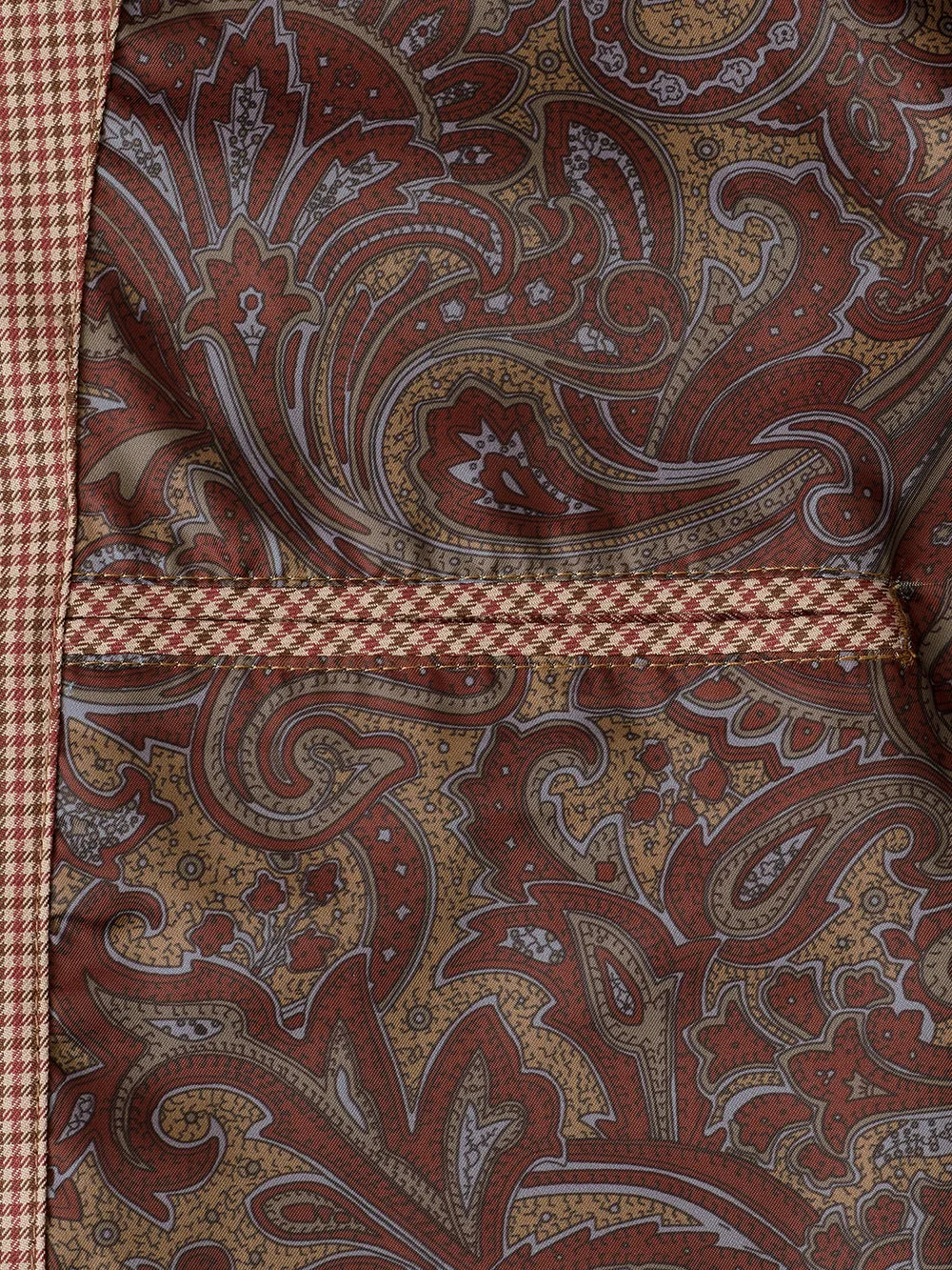 Microfiber Check Baseball Jacket sold by Paul Fredrick product image thumbnail 3